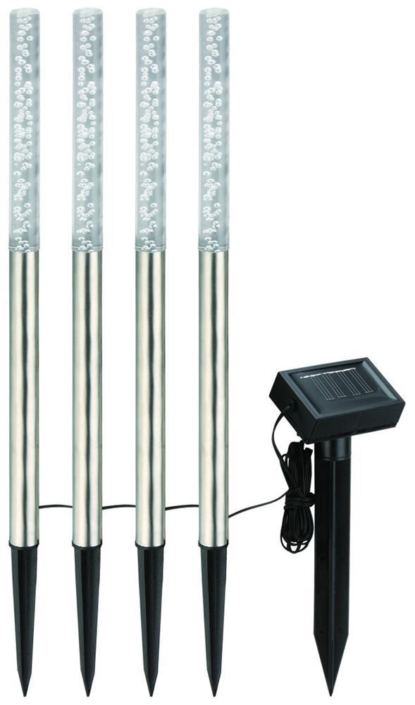 Entac Garden Solar Lamp 47cm Rustfrit Stål 4 LED - Entac