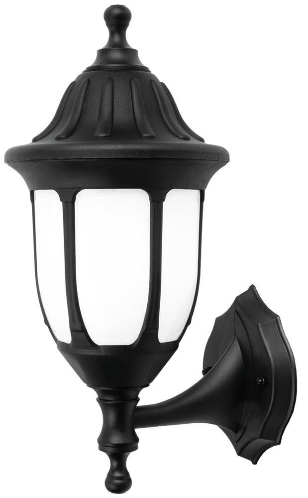 Avide Væglampe Mateo-U 1xE27 Sort IP44 - Avide
