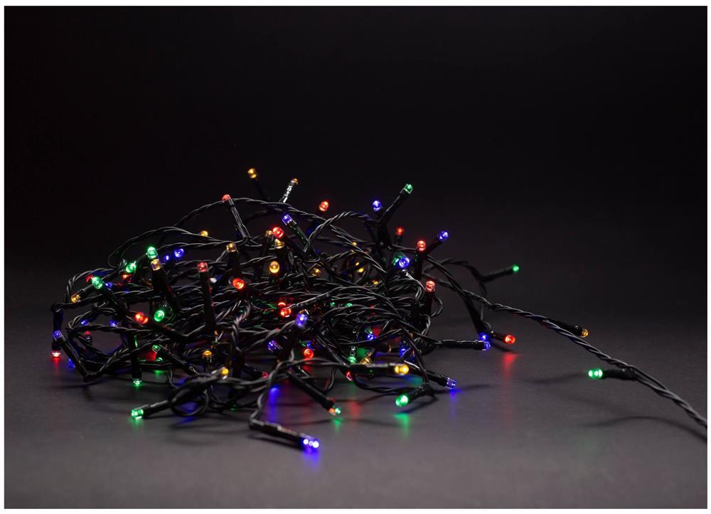 Entac Christmas IP44 120 LED Lyskæde Flerfarvet 9m med Fjernbetjening - Entac