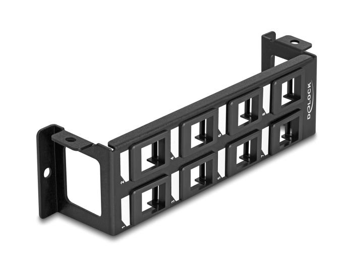 Delock Keystone-beslag 8-ports panel vertikal montering
