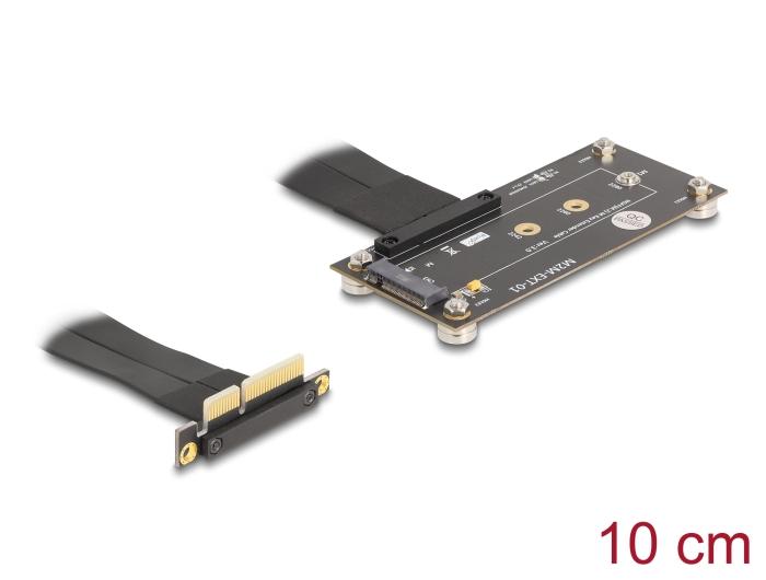 Delock Adapter PCIe 3.0 x4 Stikkontakt 90 vinklet til M.2 Key M Stik med
