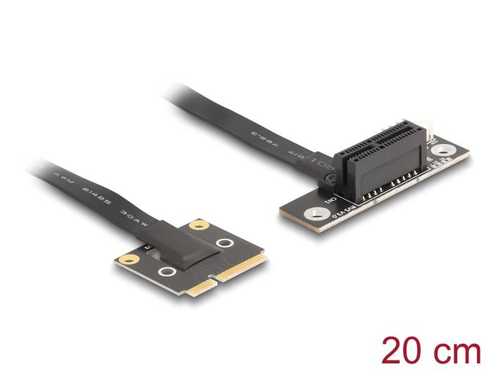 Delock Adapter Mini PCIe Stik til PCIe 3.0 x1 Stik 90 vinklet med