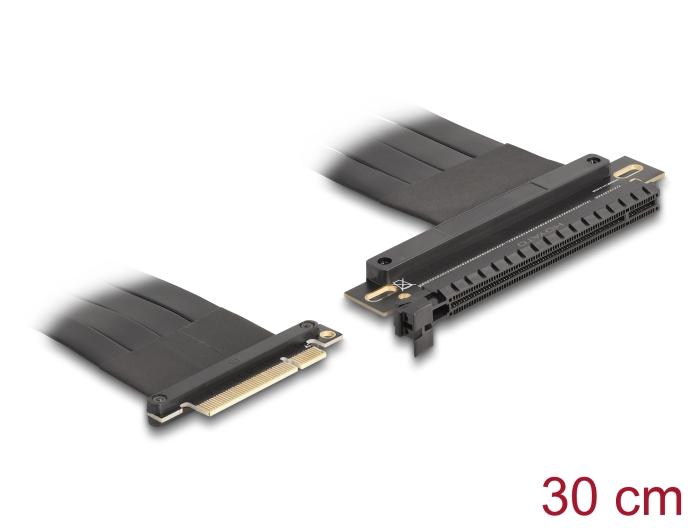 Delock Riserkort PCI Express 3.0 x8 Stik til x16 Slot med Kabel 30 cm
