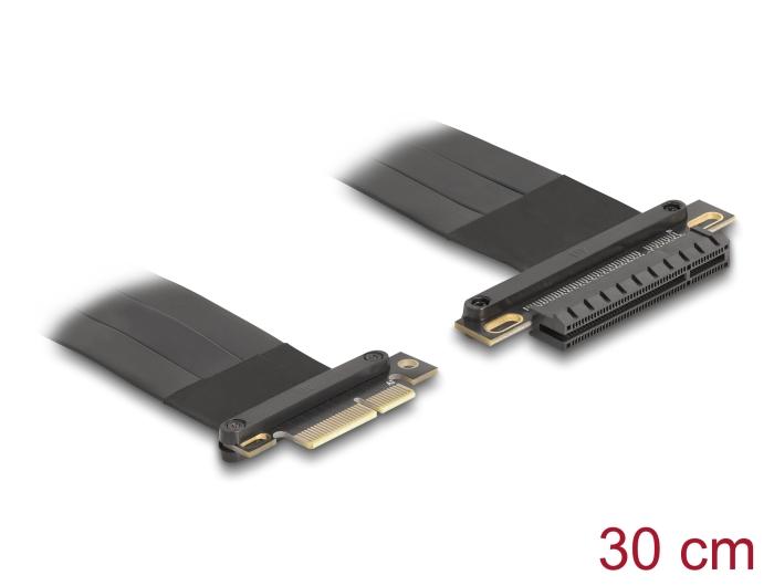 Delock Riserkort PCI Express 3.0 x4 Stik til x8 Slot med Kabel 30 cm