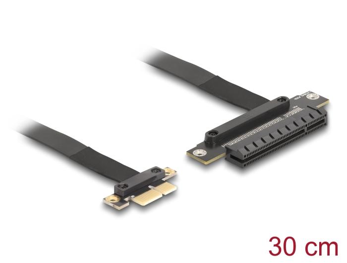 Delock Riserkort PCI Express 3.0 x1 Stik til x8 Slot med Kabel 30 cm