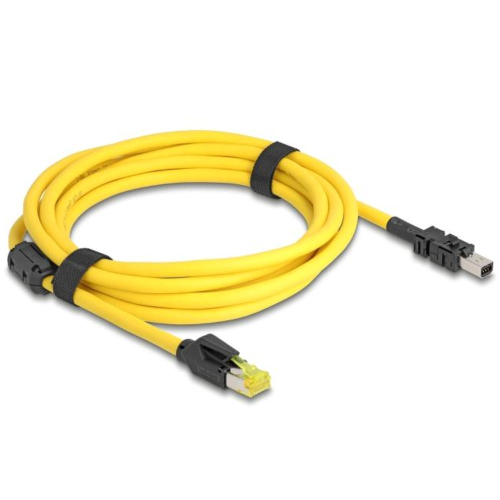 Delock Kabel RJ45 Stik Cat.6 til Mini I/O 8 Pin D-formet Type 2 Stik 3 m