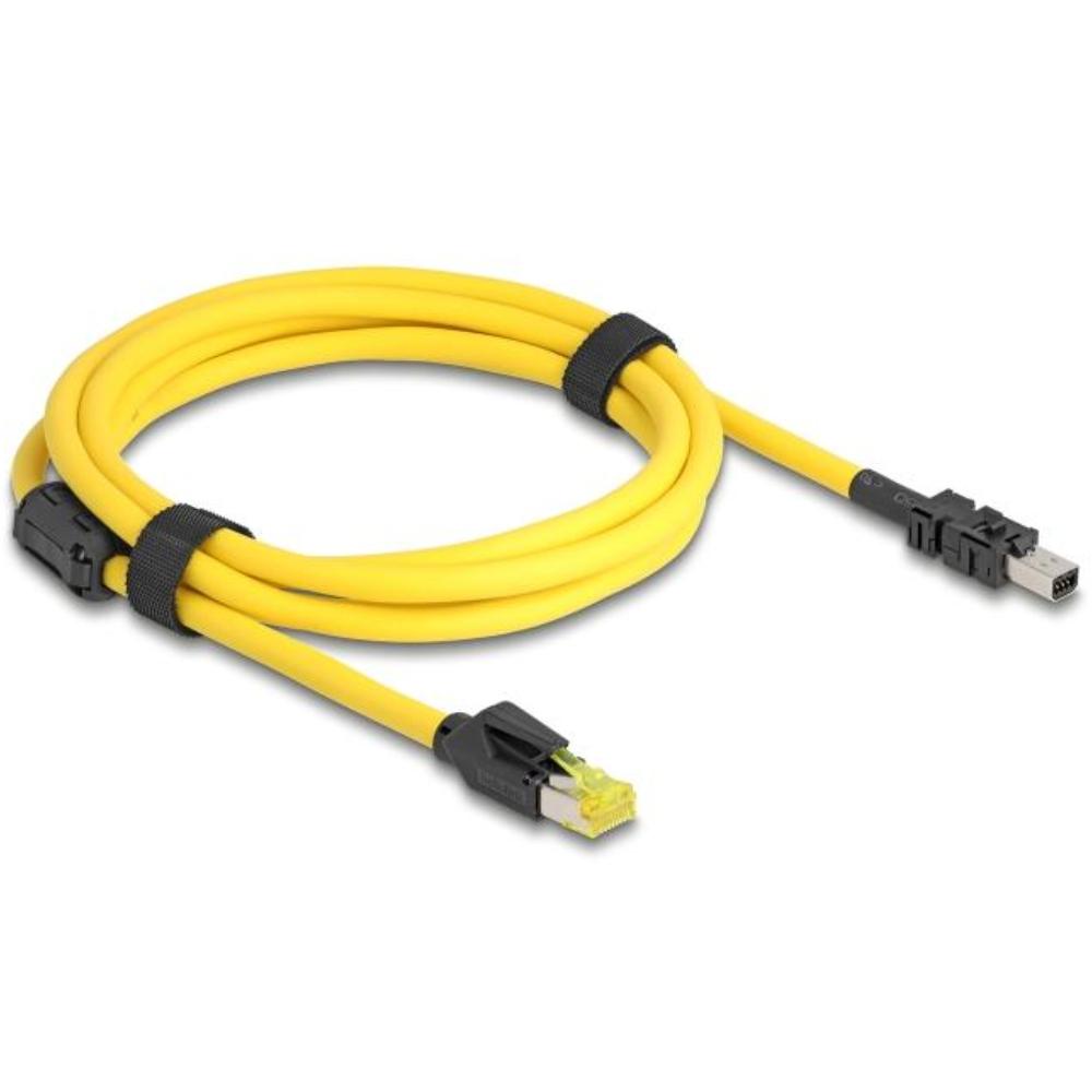 Delock Kabel RJ45 Stik Cat.6 til Mini I/O 8-polet D-formet Type 2 Stik 2 m