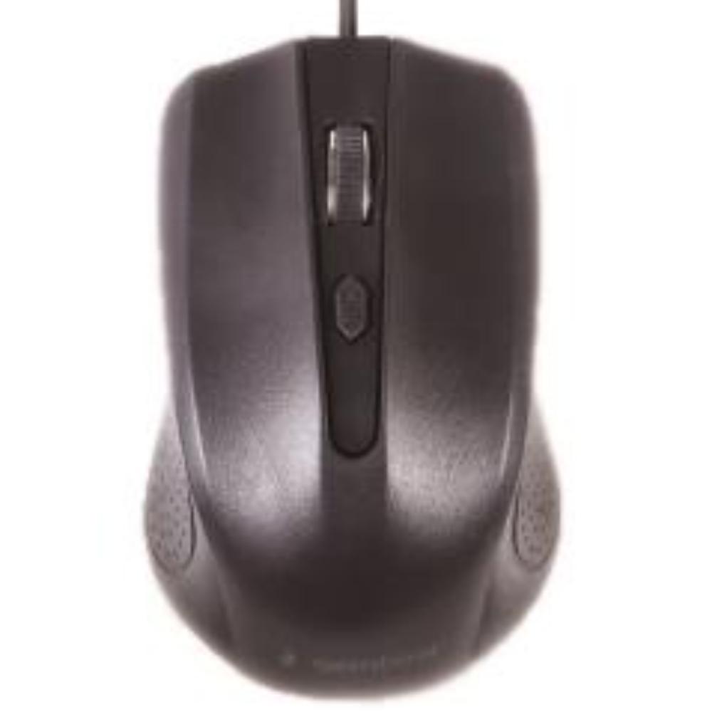 4-knap optisk mus, USB, sort