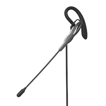 Denne headset med aftagelig earwing giver uovertruffen fleksibilitet til dine kommunikationsbehov. Denne headset er kompatibel med bærbare computere, pc'er, tablets og smartphones og tilpasser sig ubesværet dine enheder, så du kan arbejde problemfrit hver gang. Den bløde ørekrog er designet med din komfort i tankerne og sikrer exceptionel komfort under langvarig brug, så du kan koncentrere dig om det vigtigste. Oplev krystalklar kommunikation med den meget følsomme mikrofon og det fleksible design, der garanterer overlegen stemmekvalitet i ethvert miljø. Tag ubesværet kontrol med in-line fjernbetjeningen og nyd en oplevelse uden at blive viklet ind i det 1,8 meter lange kabel. Derudover garanterer USB-C-forbindelsen, ledsaget af en adapter til USB-A-porte, problemfri tilslutning mellem forskellige enheder. Tilslutning: USB A, USB C Driverstørrelse: 10 mm Headsetfølsomhed: 96 dB Impedans: 32 Ohm Kabellængde: 1.8 meter Farve: Grå, sort Tilslutning: USB A, USB C Fjernbetjening: Ja Driverstørrelse: 10 mm Lydudgang: Mono Headsetfølsomhed: 96 dB Impedans: 32 Ohm Kabellængde: 1.8 meter Farve: Grå, sort Materiale: Plast Mikrofon: Sammenklappelig Type hovedtelefoner: In-Ear - Nedis