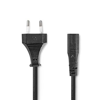 Strømkabel Euro Male IEC-320-C1 Ret Ret Forkromet 2,00 m - Nedis