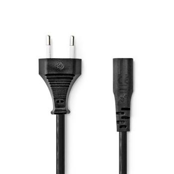 Strømkabel Euro Male IEC-320-C1 Ret Ret Forkromet 2,00 m - Nedis