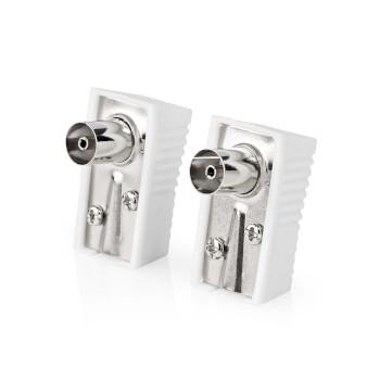 IEC (Coax) Connector Vinklet Hun Forniklet 75 Ohm Skrue - Nedis