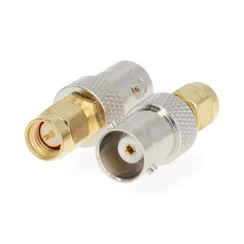 SMA-adapter SMA Han BNC Hun Forgyldt 50 Ohm Lige Kobber - Nedis