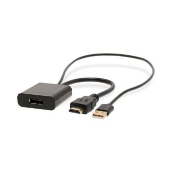 HDMI™-Adapter HDMI™ Connector DisplayPort Han / USB-A Han - Nedis