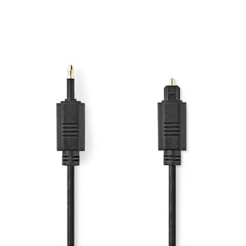 Optisk Lydkabel TosLink Male Mini-Toslink 1,00 m Rund PVC - Nedis