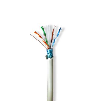 Netværkskabelrulle CAT6 Flettet F/UTP Kobber 50,0 m Indendørs - Nedis