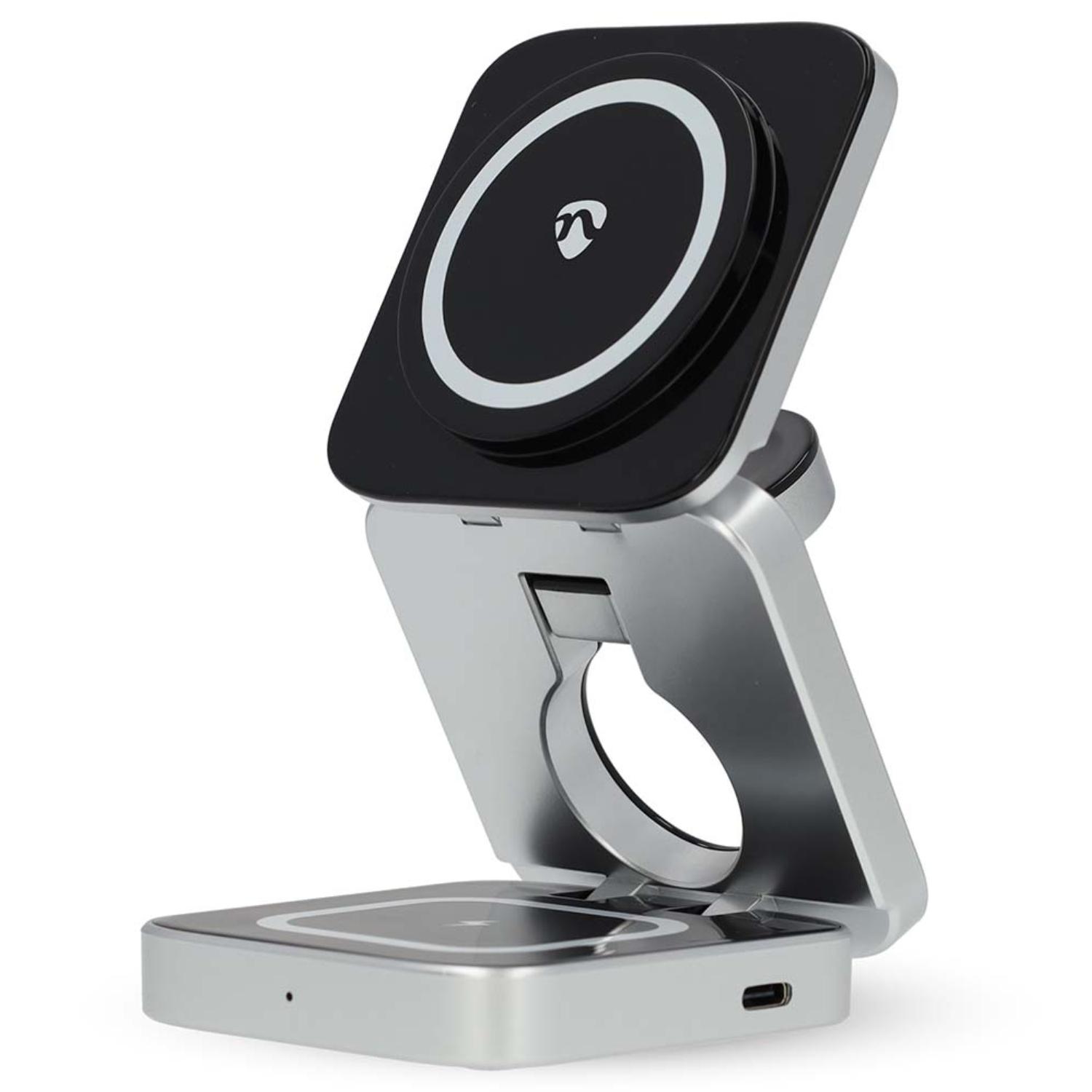 Trådløs Oplader 3-i-1 2,5 / 5 / 15 W LED-indikator i brug