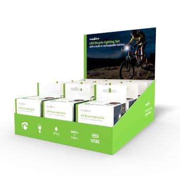 Cykellygte Batteridrevet 5 V DC 3 W Inkl. batteri(er) - Nedis
