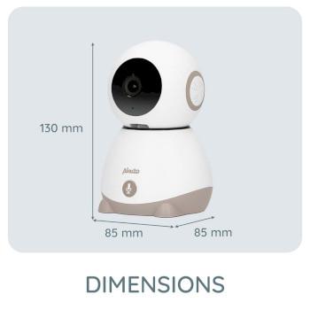 Wi-Fi-babyalarm med kamera Hvid/Taupe - Alecto