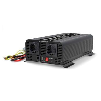Inverter Ren Sinus Indgangsspænding: 24 V DC Enhedens strømoutput: - Nedis