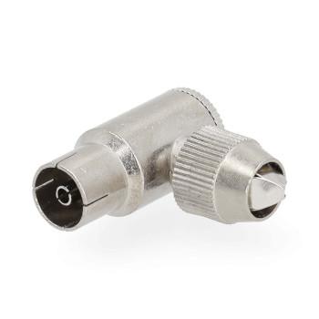 IEC (Coax) Connector 90 Vinklet Hun Forniklet 75 Ohm - Nedis