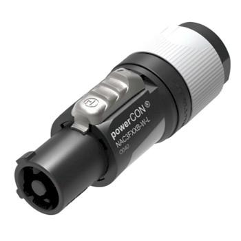 NAC3FXXB-W-L låsbar AC-netkabelconnector - Neutrik