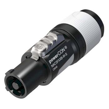NAC3FXXB-W-S låsbar AC-netkabelconnector - Neutrik