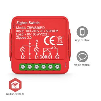 SmartLife Moduler Zigbee 3.0 2x100 W Klemrække App tilgængelig - Nedis