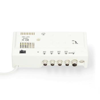 CATV-Forstærker Forstærkning: 20 dB 47 - 694 MHz Udgange: 4 - Nedis