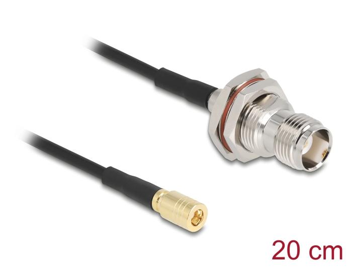 Delock Antennekabel TNC-stik til SMB-stik RG-174 20 cm
