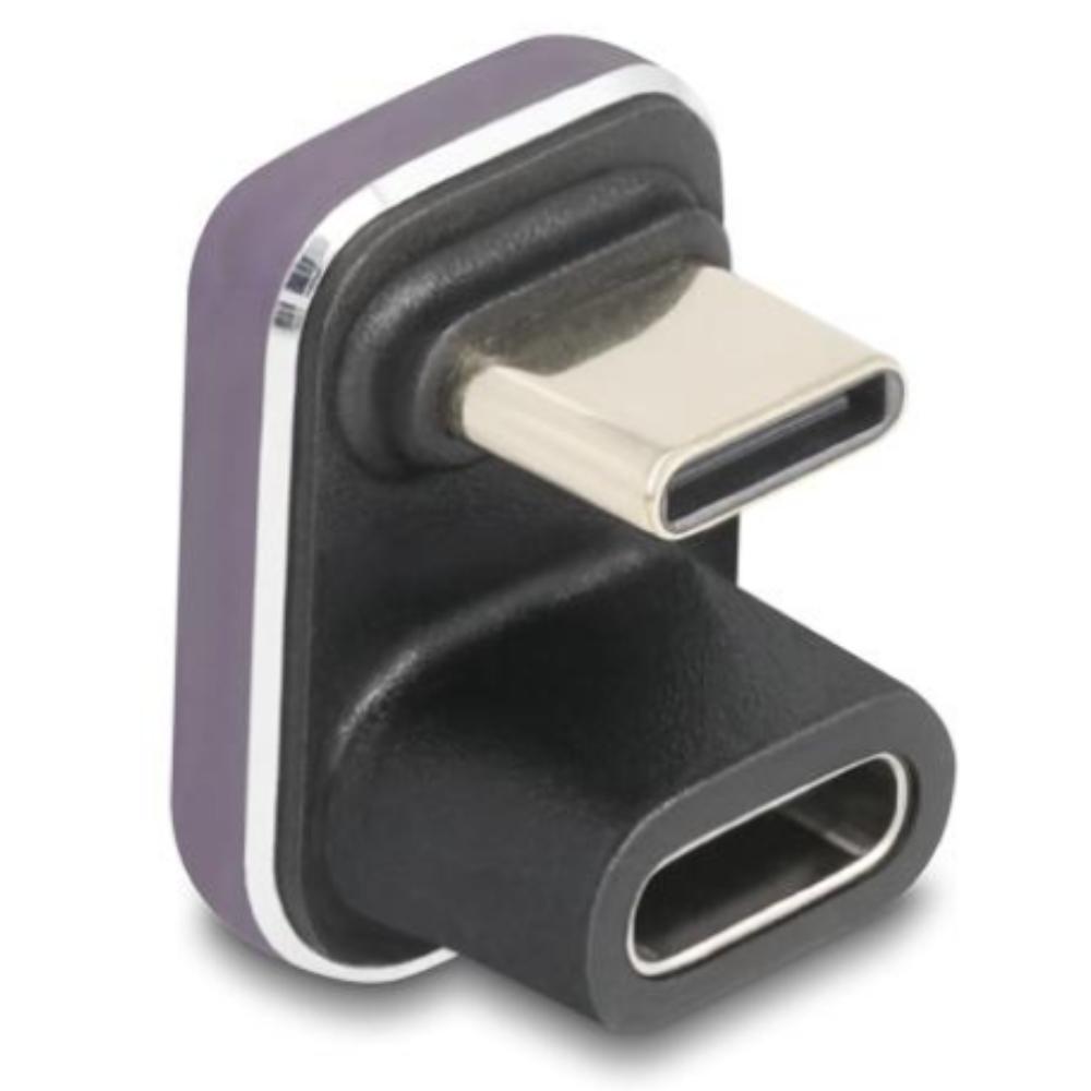 Delock USB-C™ Adapter 180 vinklet 40 Gbps PD 3.1 240 W stik til hun