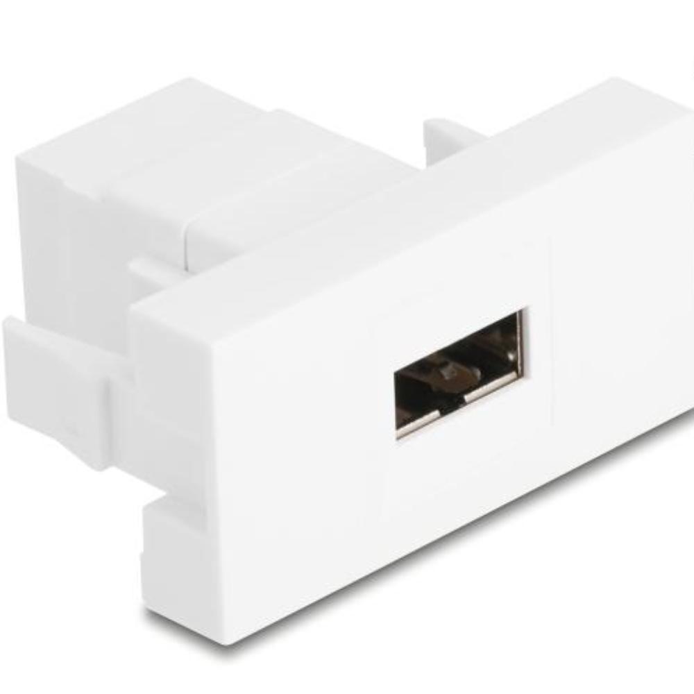 Delock Easy 45 Modul EASY-USB 2.0 Type-A hun-stik til EASY-USB Type-A hun-stik hun