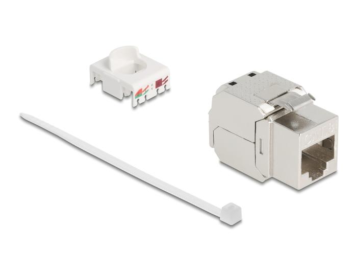 Delock Keystone Modul RJ45 Hun til LSA Cat.8.1 STP med metal låsemekanisme