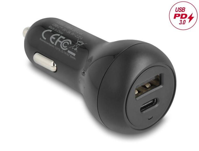 Delock Billader USB Type-C™ PD 3.0 og USB Typ-A med 32 W