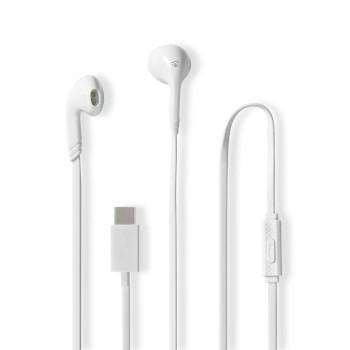 Ledningsforbundet Hovedtelefon USB-C™ Kabellængde: 1,20 m Indbygget - Nedis