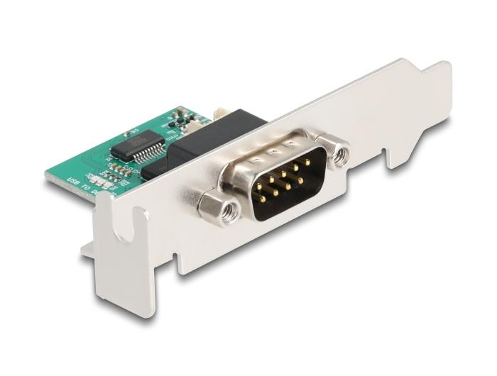 Delock USB-til-RS-232-konverter FTDI FT231XS USB 2.0 Stiftliste til D-SUB