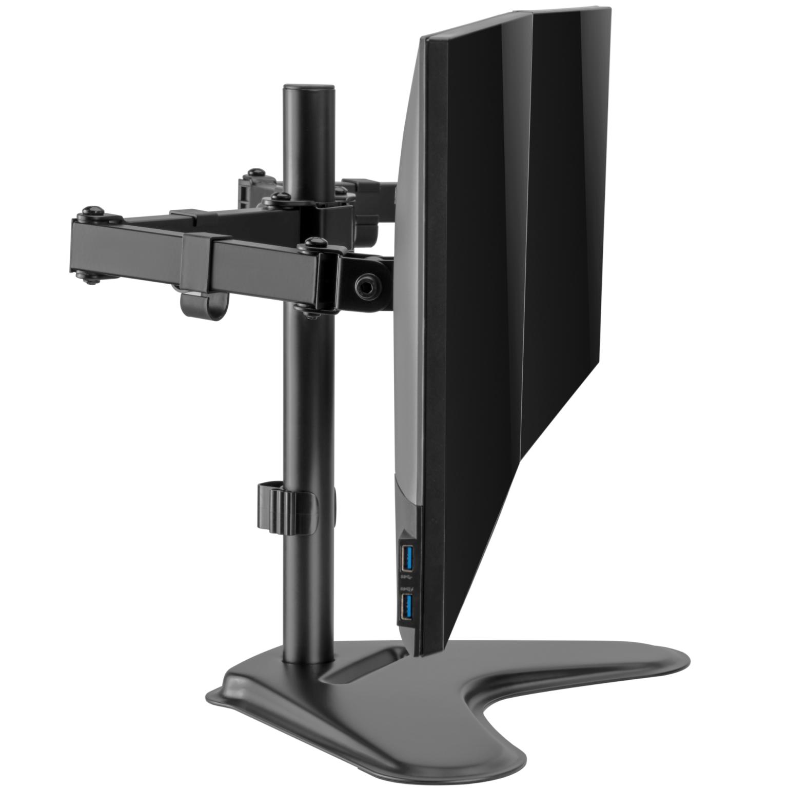 Monitorbeslag - 2 skærme - Allteq - Monitorarm