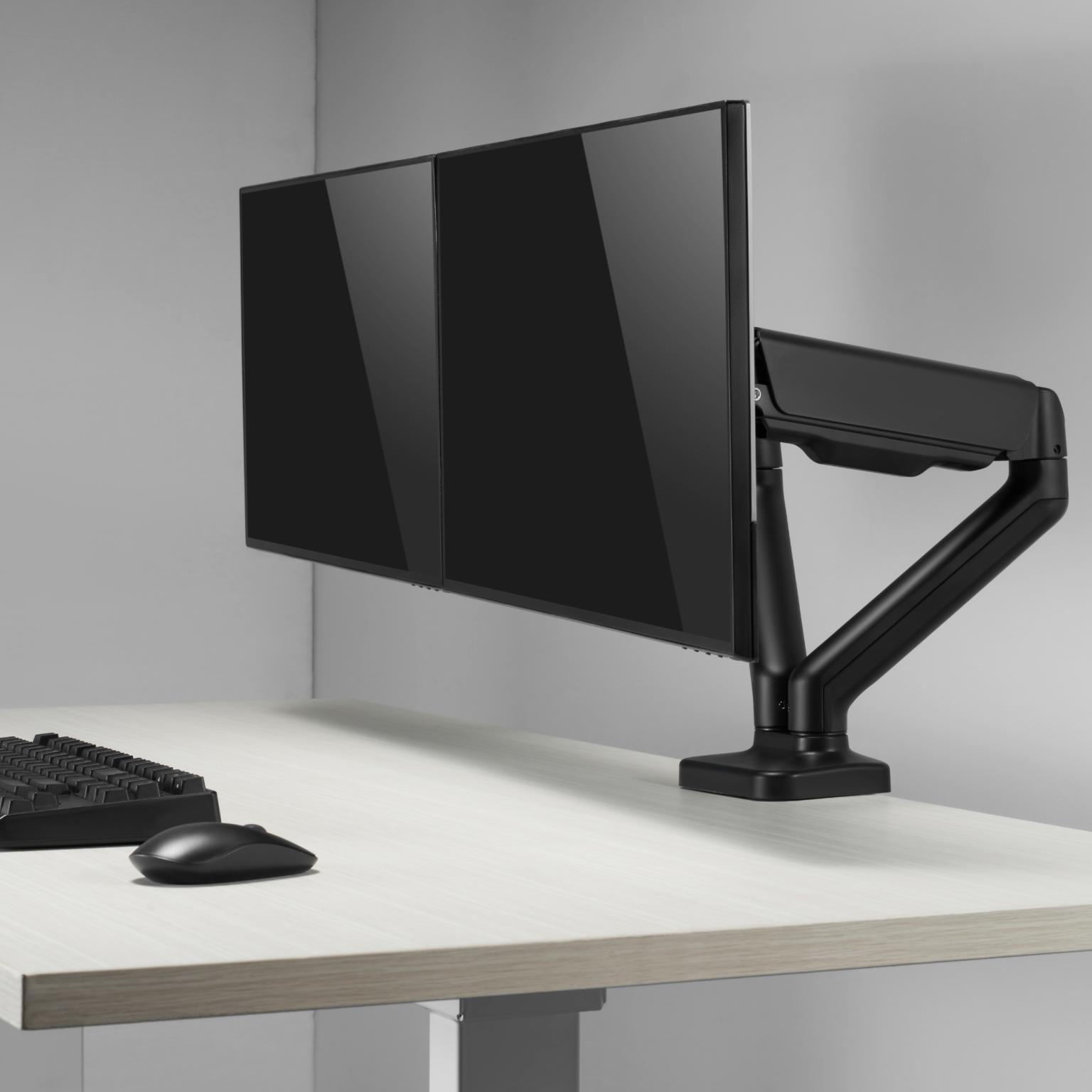 Monitorbeslag - 2 skærme - Allteq - Monitorarm