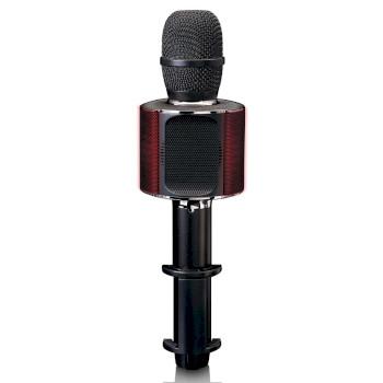 Bluetooth® karaoke-mikrofon med højttaler & belysning Sort - Lenco