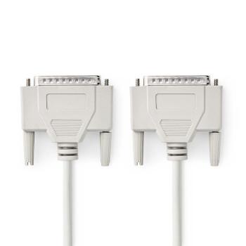 Seriel Kabel D-SUB 25-Pins Han D-SUB 25-Pins Han Nikkelbelagt - Nedis
