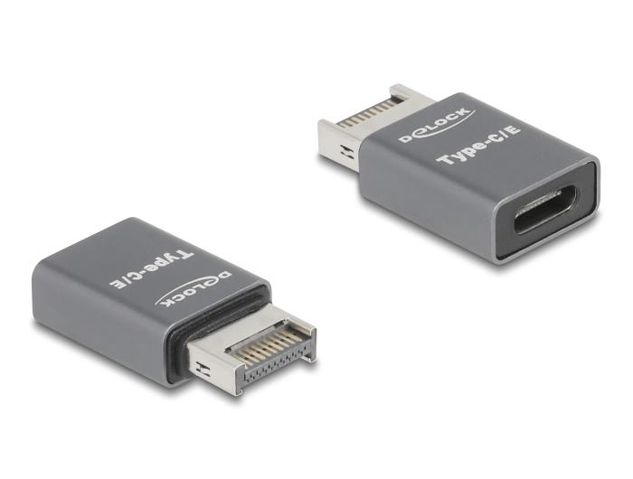 Delock Adapter USB 10 Gbps Type-E Key A Stik til USB Type-C™ Stik Metal