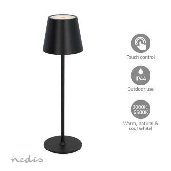 LED-Bordlampe LED 1,8 W 150 lm 3000 - 6000 K Sort - Nedis