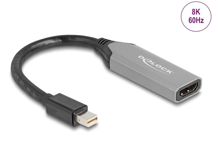 Delock Mini DisplayPort til HDMI adapter 8K med HDR