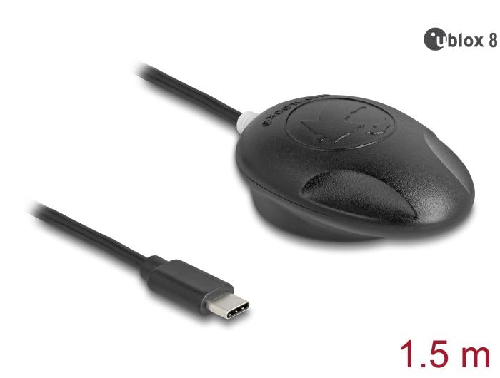Navilock NL-802UC EVA-M8Q USB 2.0 Type-C™ Multi GNSS Modtager u-blox 8