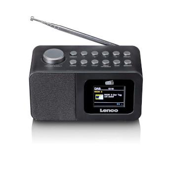 DAB+/FM radiovækkeur med farveskærm, sleeptimer og dobbelt - Lenco