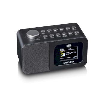 DAB+/FM radiovækkeur med farveskærm, sleeptimer og dobbelt - Lenco