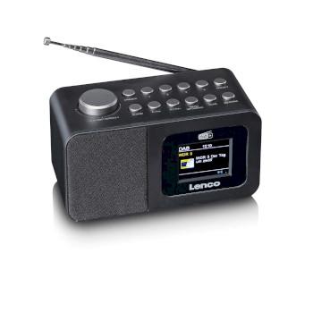 DAB+/FM radiovækkeur med farveskærm, sleeptimer og dobbelt - Lenco