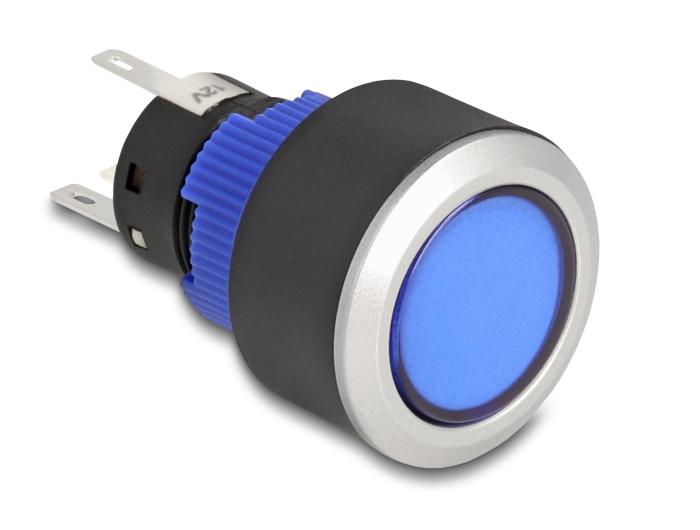 Delock Trykknap indbygningsmodel 22 mm 5 x loddekontakter knap fl