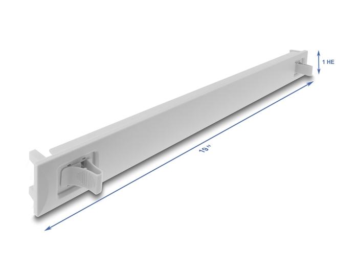 Delock 19″ 1 HE Blindpanel ABS plast med klikfunktion (Snap-In)