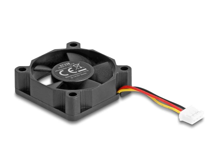 Delock Axiallüfter 12 V DC, 35 x 35 x 10 mm sort